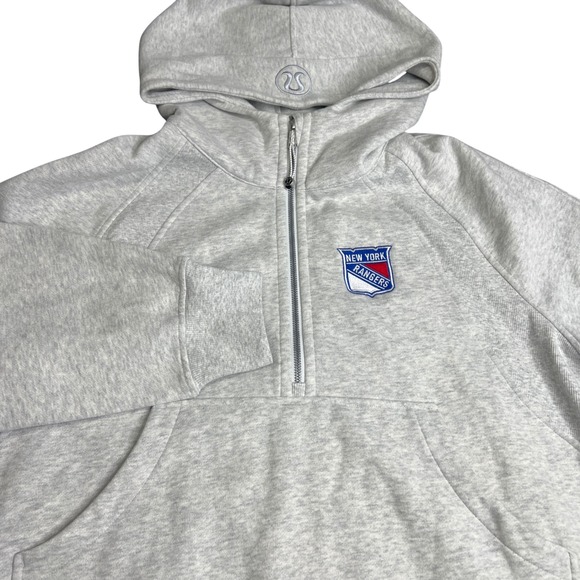 Lululemon Tops - Lululemon Scuba Oversized Half-Zip Hoodie NY Rangers Grey XL/XXL LW3DUSS